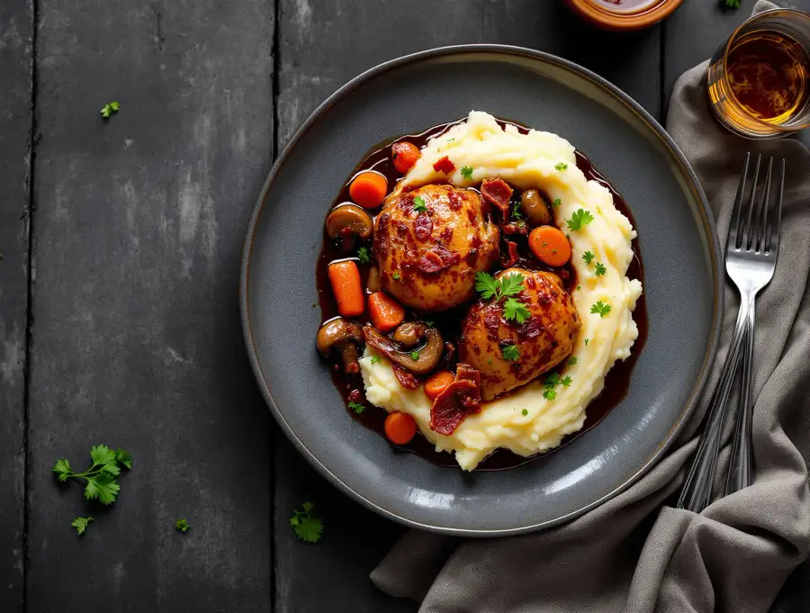 Coq au Vin (Hvenegaard Mad)
